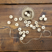 Load image into Gallery viewer, Wood Bead Garland Kit