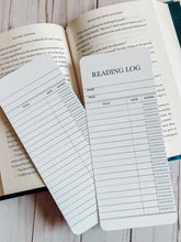 Load image into Gallery viewer, Reading Log Bookmark