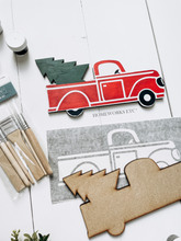 Load image into Gallery viewer, Farmhouse Christmas Truck Wood Cut Out